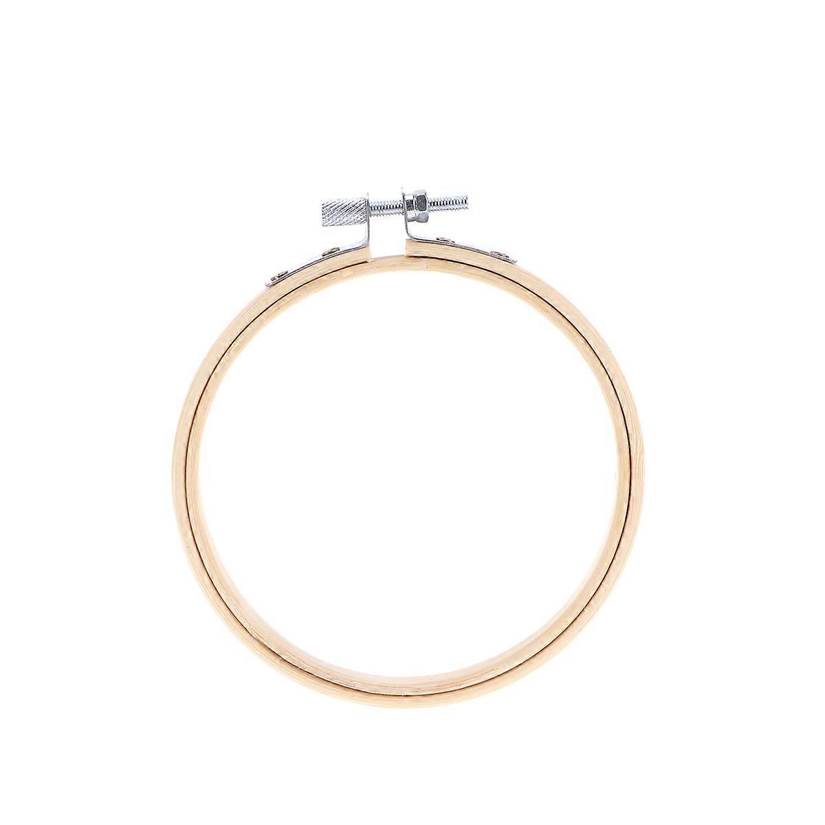 DIY Embroidery Hoop for Beginners and Crafts Light Yellow PP Material 10cm Size