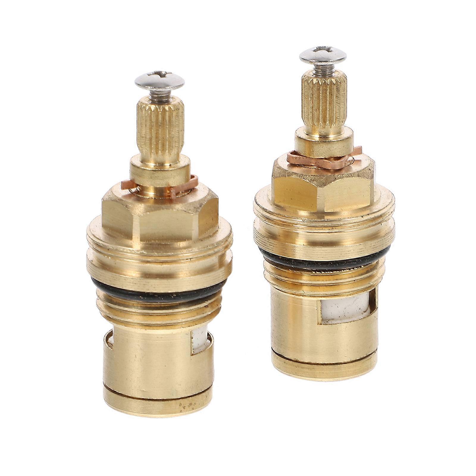 Tap Valve Core Easy Installation for Taps Faucets in Home 2.02x0.7x0.7inch Smooth Switching Wear-Resistant Blue 2Pcs