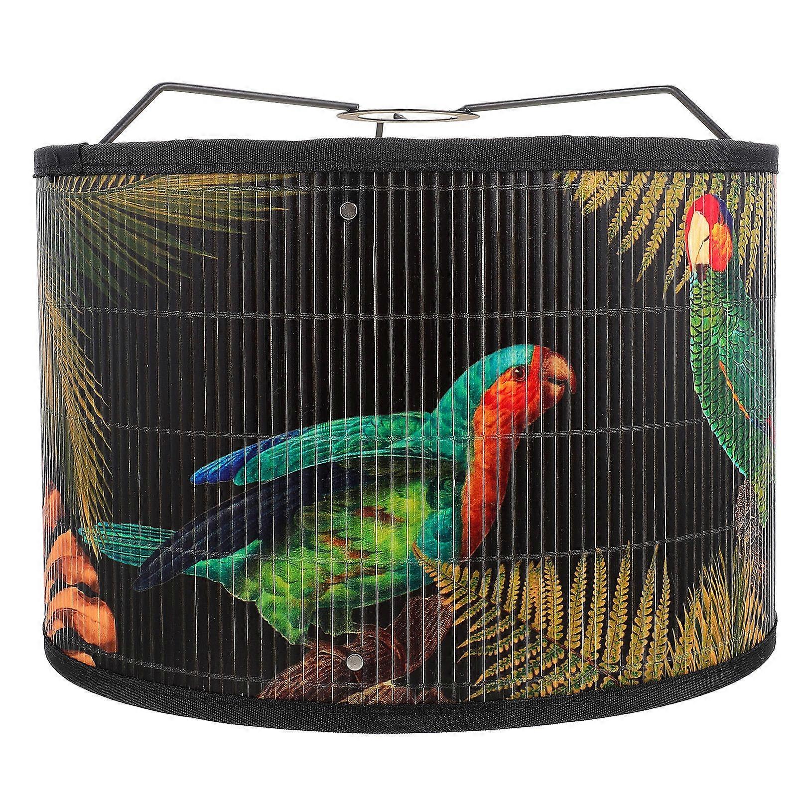 Bamboo Lampshade for Ceiling Light Multi Color European Style Decorative Light Cover Synthetic
