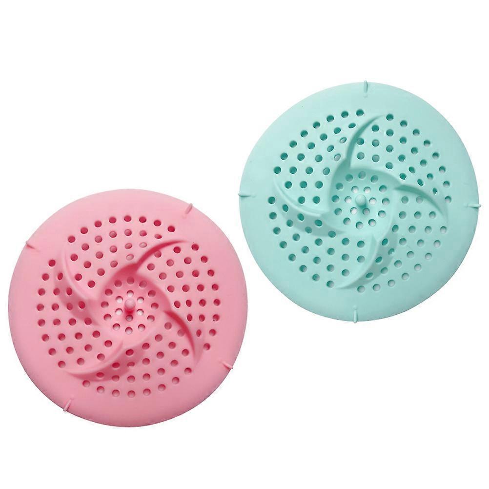 Sink Plug Replacement Silicone Covering Pad Water Drainage Control Pink .5x11.5x1.6cm 2Set