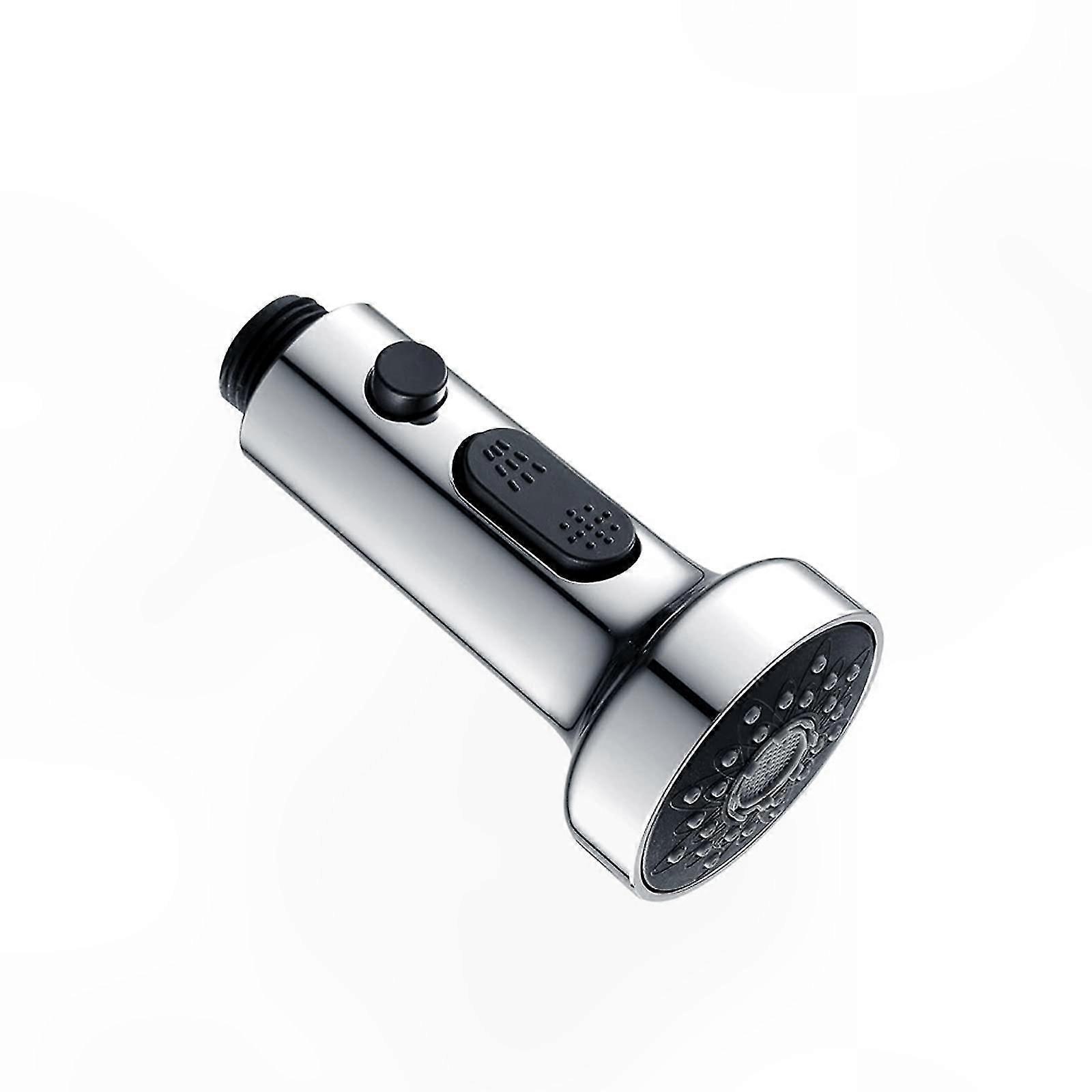 3-in-1 Pull Down Sink Sprayer Head with Hose Replacement for Kitchen Faucet (Chrome)