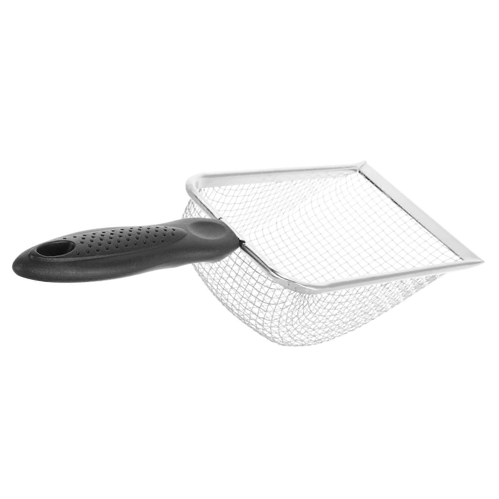 Stainless Steel Sand Shovel for Reptiles Shovel Rubbish Shovel for Lizards Strainer Shovel for Reptiles Cleaning Tools Sand Litter Scoop