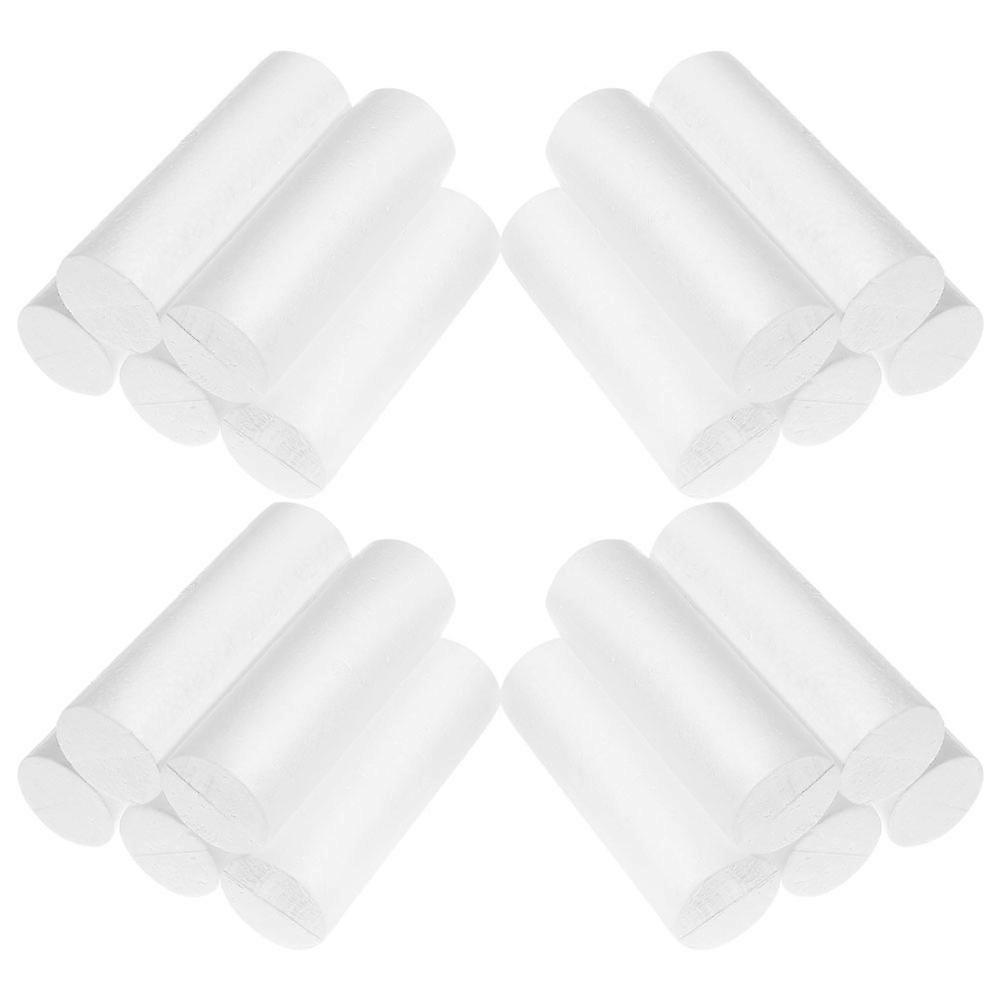 20pcs White Foam Cylinders for Crafts Lightweight Rods for DIY Modeling, Decorations & Creative Projects Compact Craft Supplies