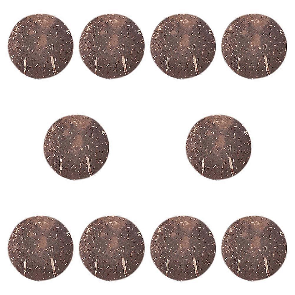 Fish Tank Decorative Coconuts Shell Chips for Fish Tank 10Pcs