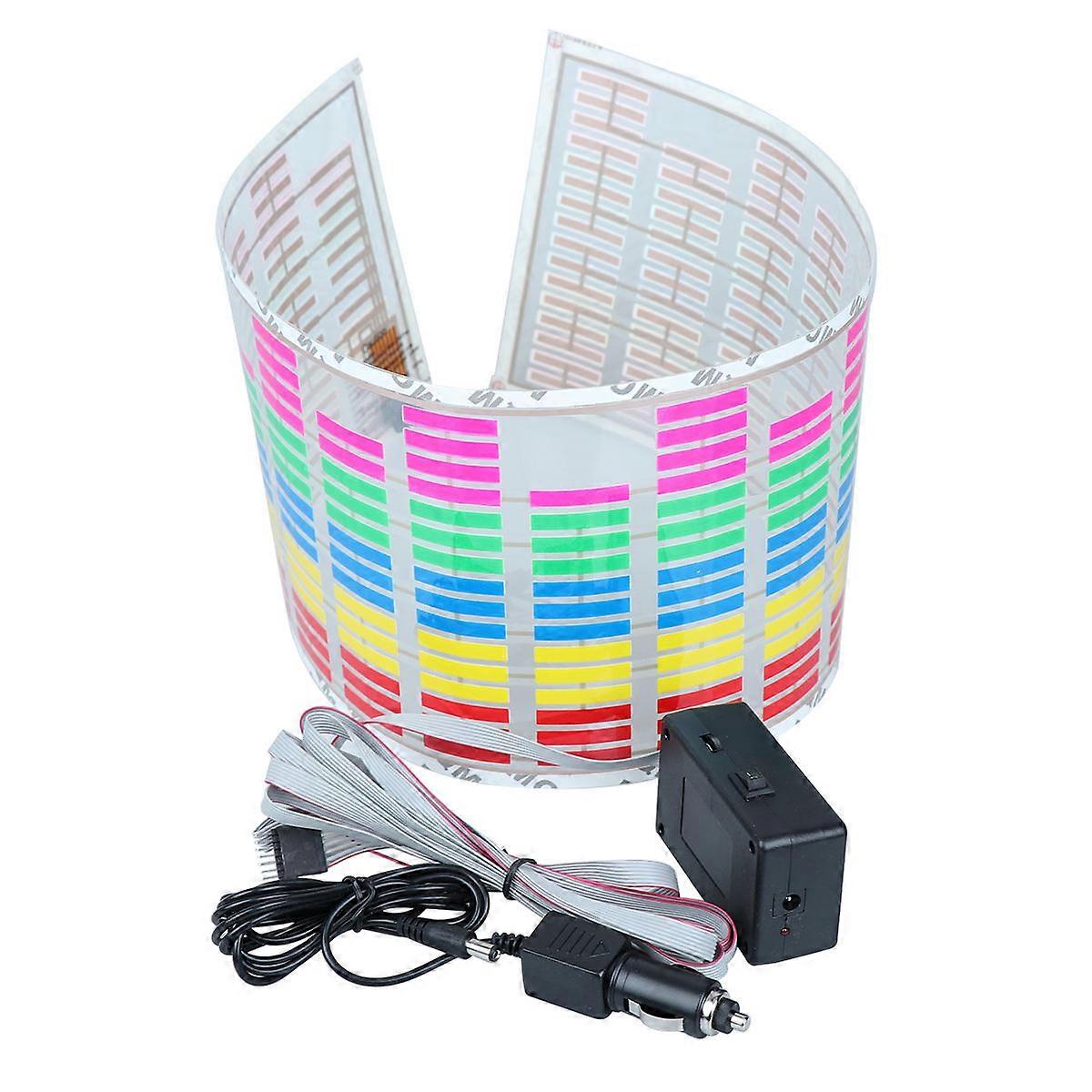 Music Rhythm Lamp Sound Activated LED Light for Decoration Multicolor 70cm x 16cm