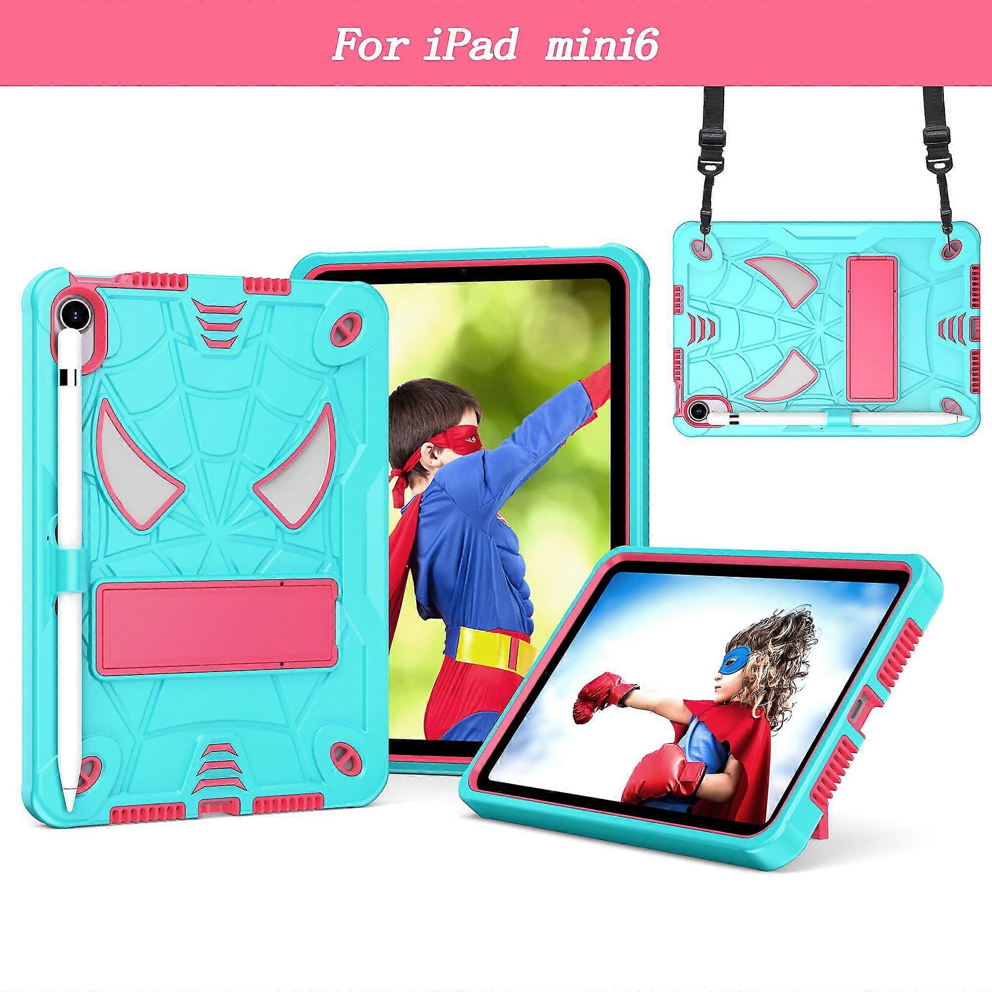For iPad Mini6 Case with Shoulder Strap and Kickstand
