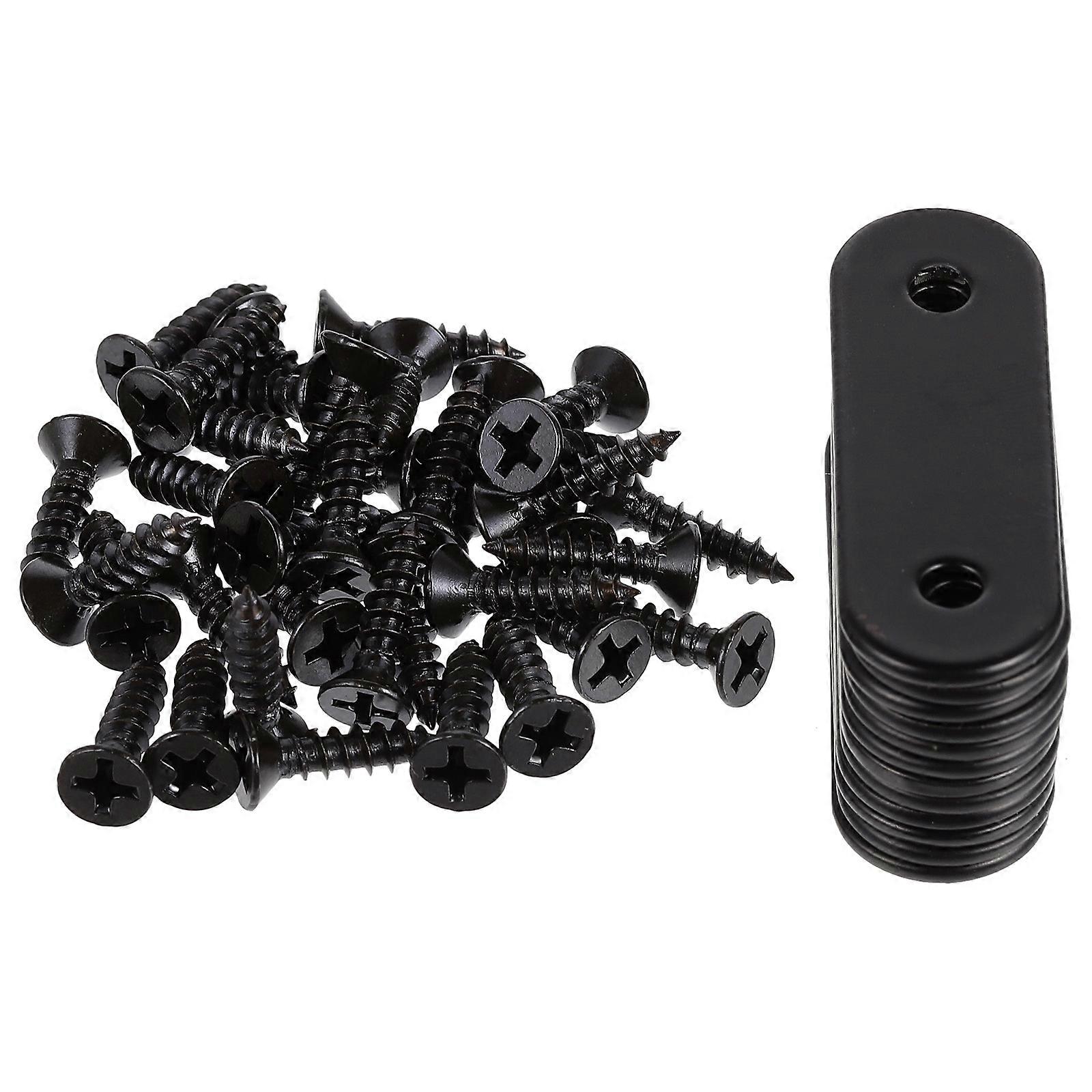 Rectangular Plate Furniture Connectors Hardware Joining Fittings For Convenient Assembly 5.00X1.60X0.20cm High Hardness 24Pack