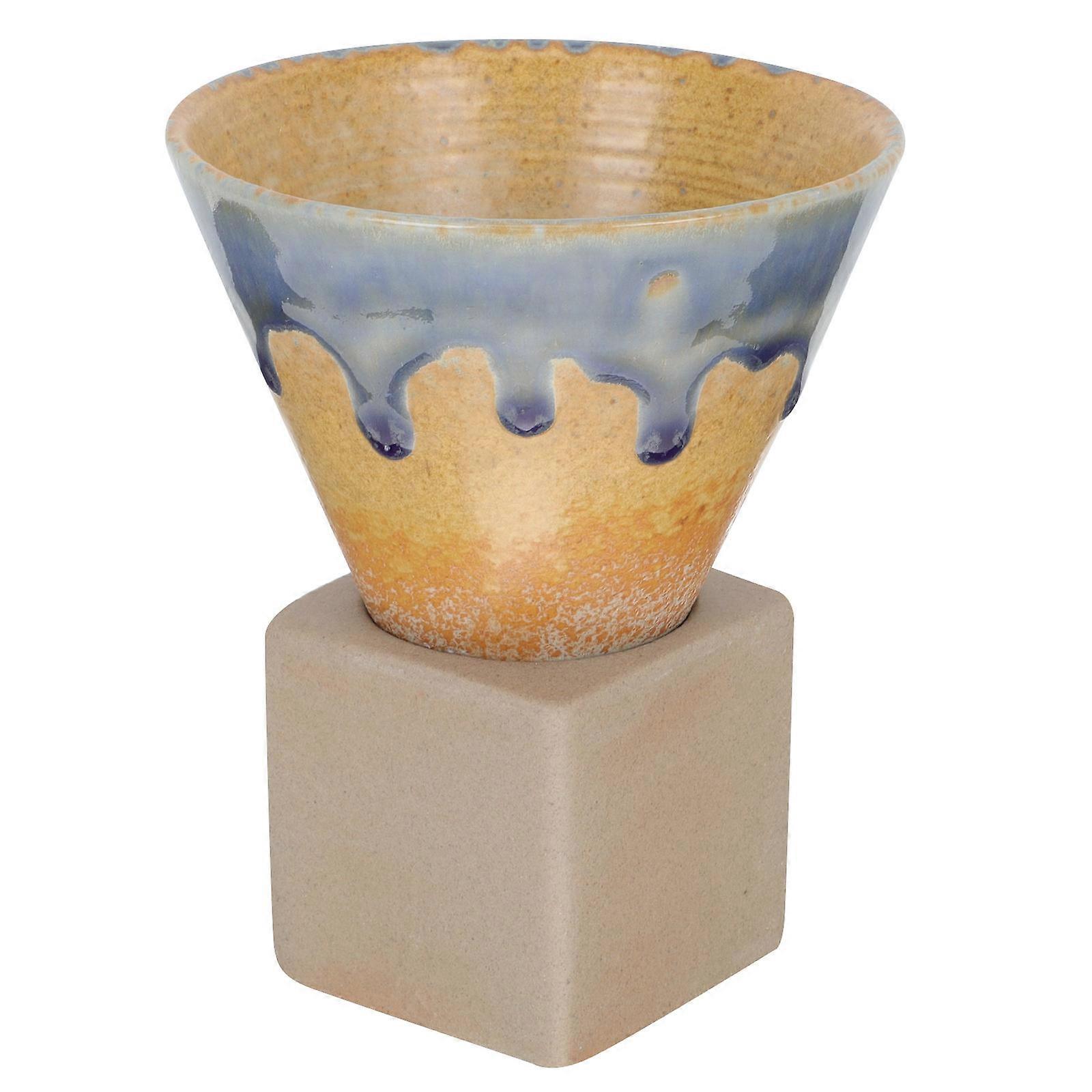 Pour-Over Coffee Dripper Household Coffee Filter Light Brown 200ml Manual Brewing 1 Set