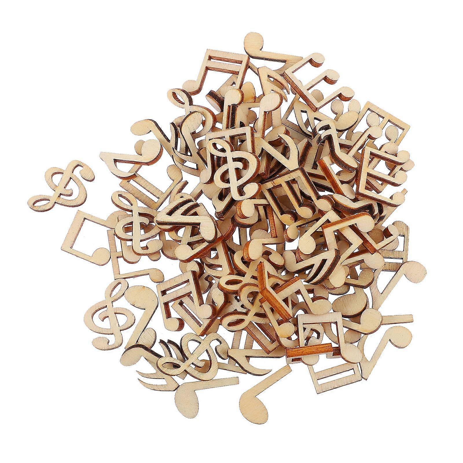 It looks like you're referring to a product listing for **wooden note chip decorations**, possibly for DIY crafts, weddings, or music festivals.