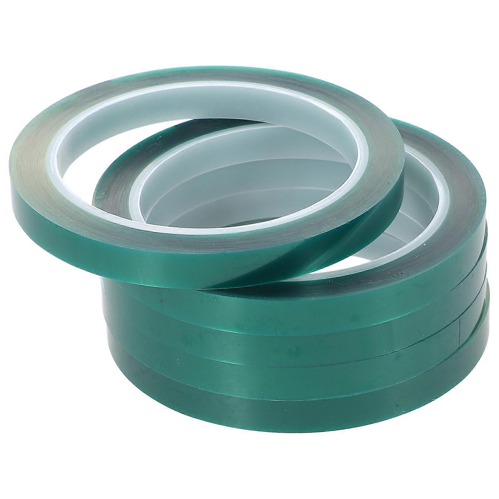 High Temperature Resistant Sublimation Tape, 5 Rolls Heat Press Masking Tape with Strong Adhesion, Smooth Surface, No Residue, Multipurpose for DIY