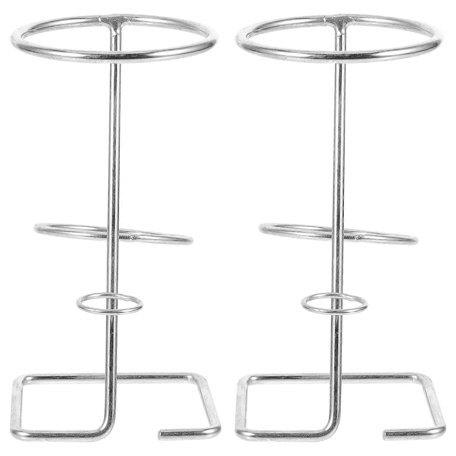 Durable Stainless Steel Display Rack for French Fries and Ice Cream 2 Pieces Silver