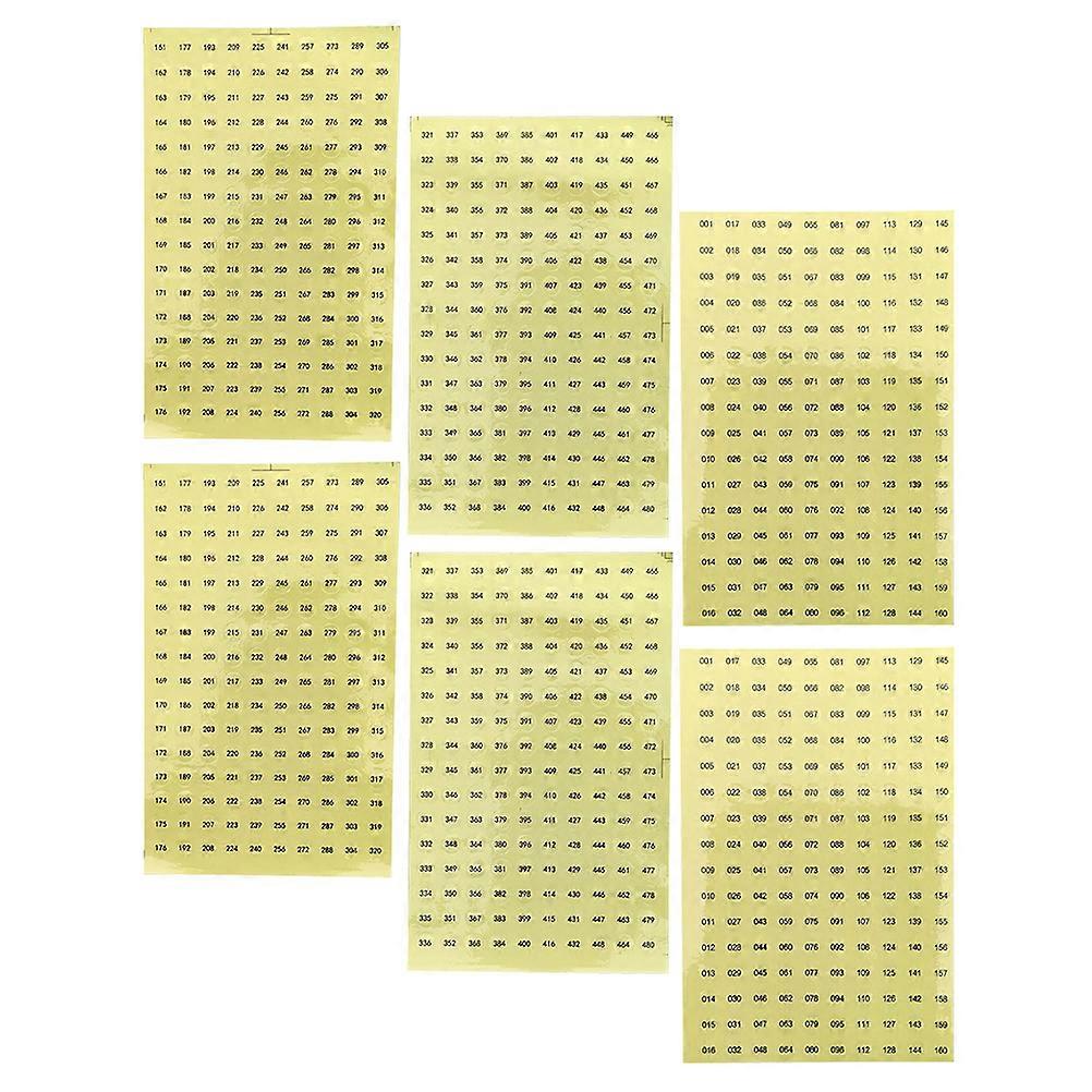 Waterproof Nail Polish Labels Digital Label Stickers Assorted Color 15x10cm 6 Sheets Reliable Quality