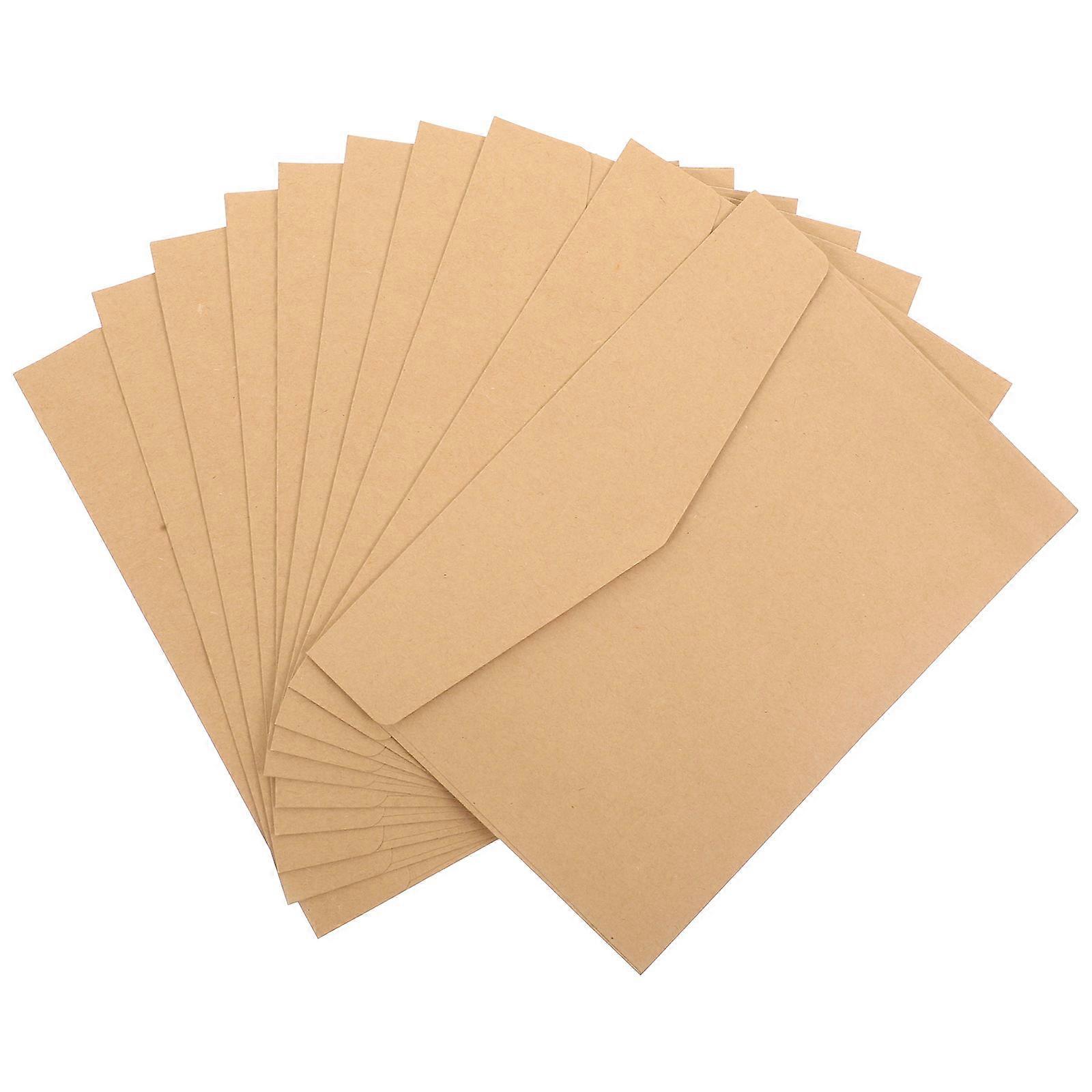 1 Set Kraft Envelope Simple Style Blank Invitation Envelopes for Weddings, Birthdays, and Special Events, Greeting Cards, and Present Vouchers