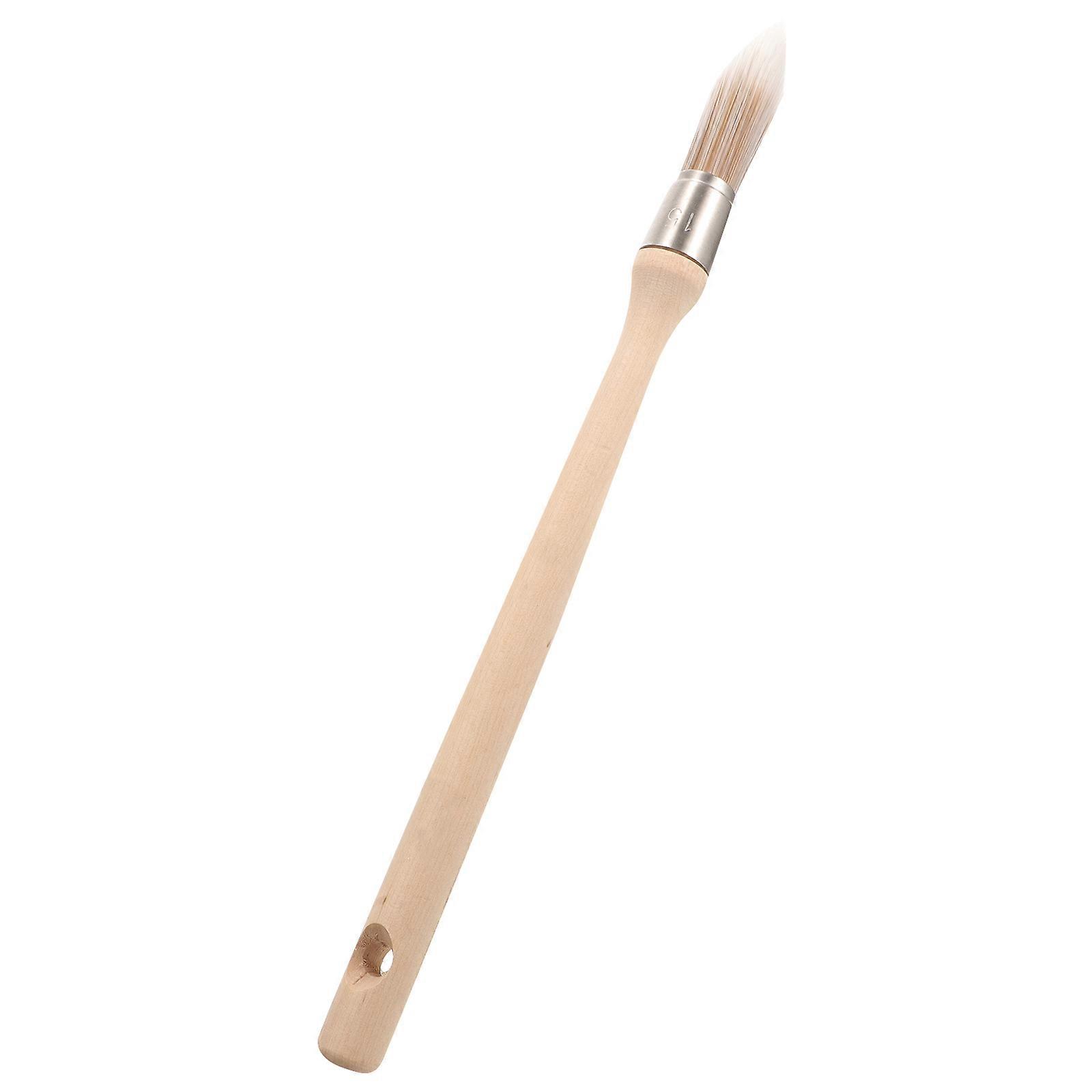Round Heads Small Paint Brush with Wooden Handle 1 Set Paint Brush