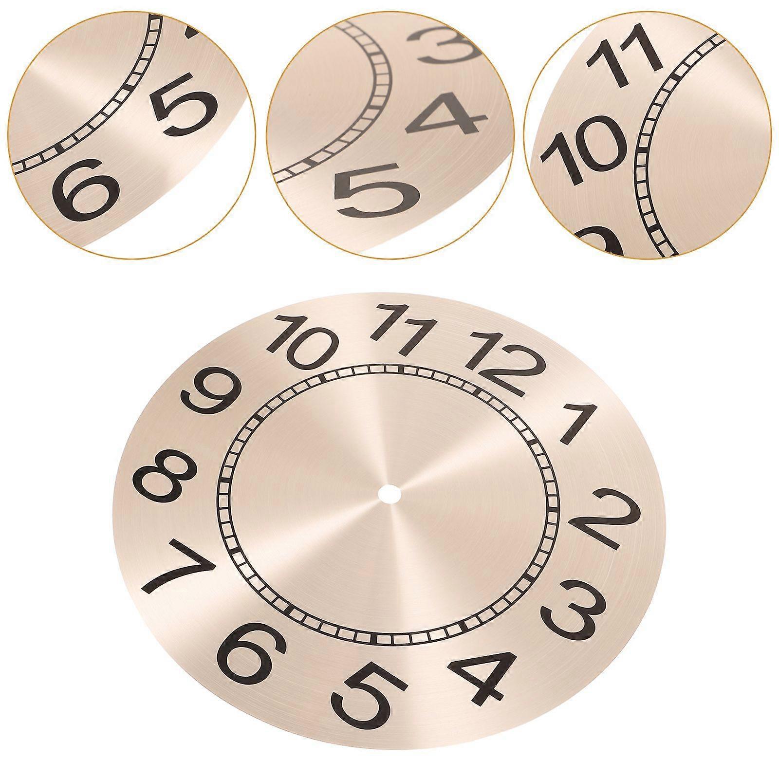 Replacement Wall Clock Dial Round Clock Dial Panel DIY Digital Clock Dial Clock Part