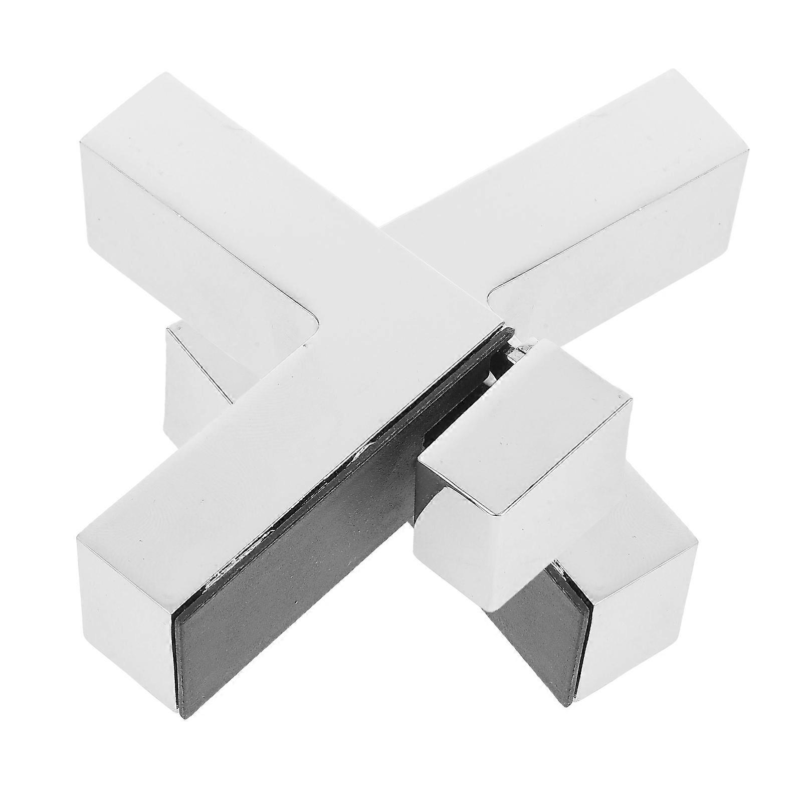 Adjustable Glass Shelf Brackets 2pcs – Strong Support Clamps for Mirrors & Displays – Space Saving Design for Various Thicknesses