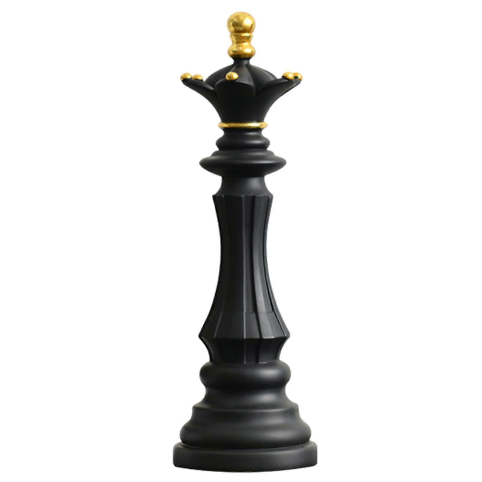 Chess Statue Desktop Ornaments Display Case Decoration Figures Decoration Accessories Chess Figures Sculpture Multicolor.