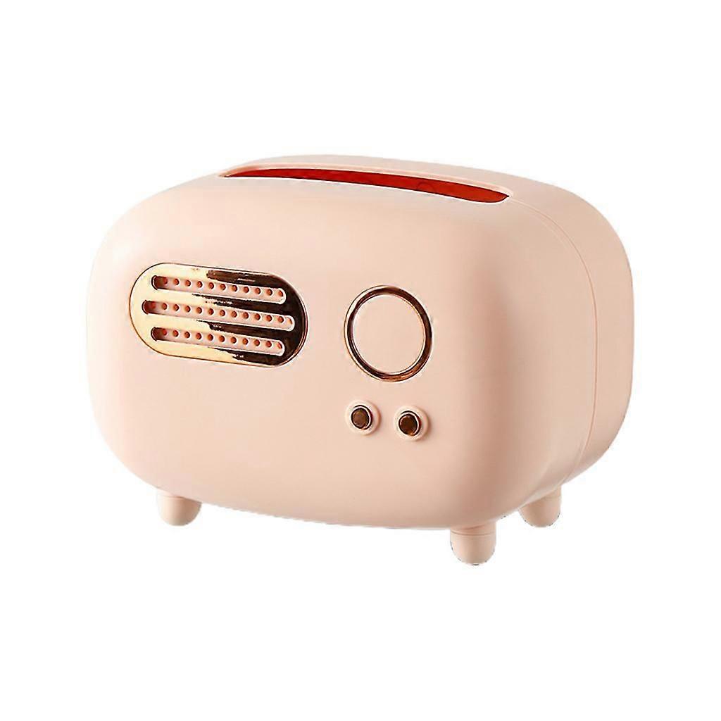 Plastic Tissue Box Napkin Tray Container Radio Shape Pumping Tissue Box