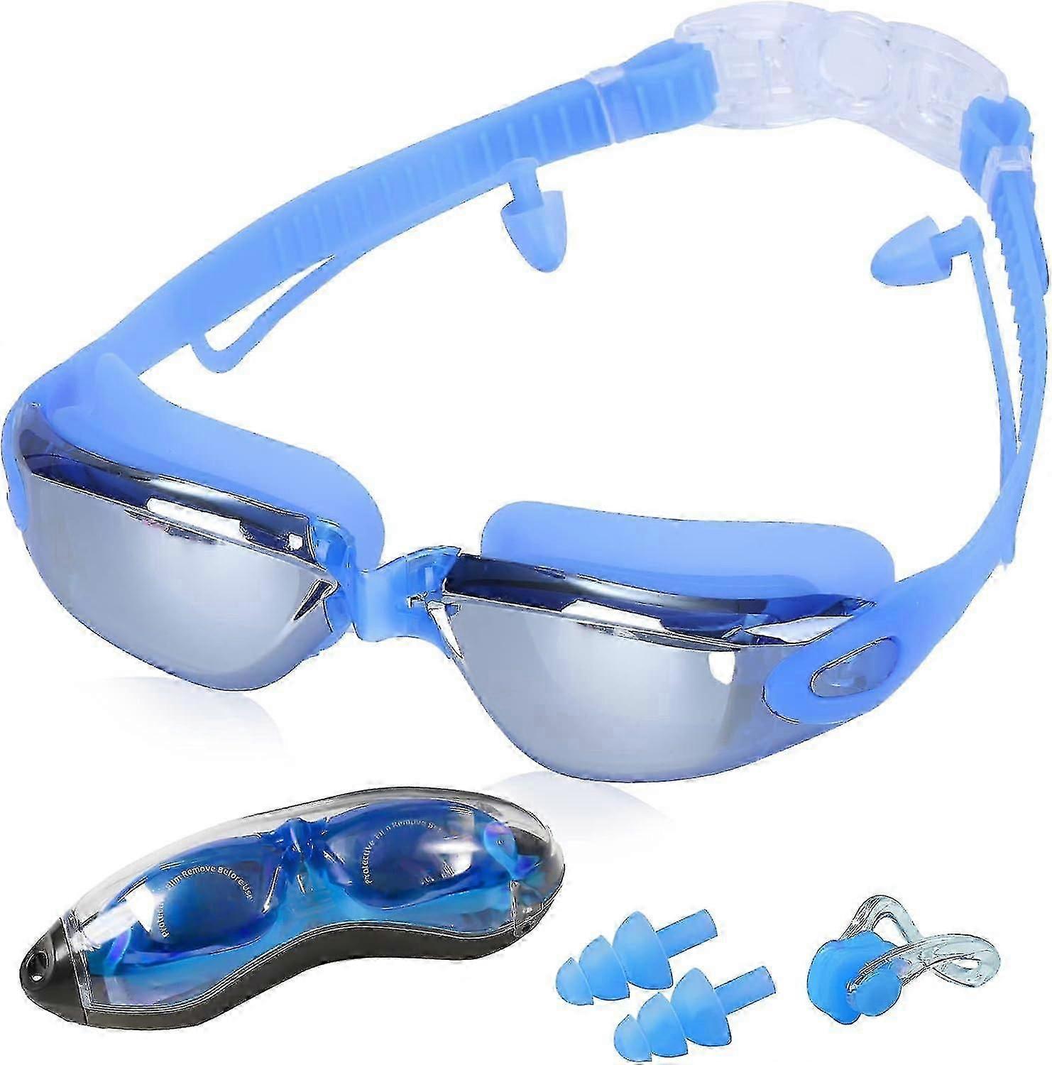 Loofu Swimming Goggles For Adults - Clear Vision Anti-fog Uv Protection Goggles