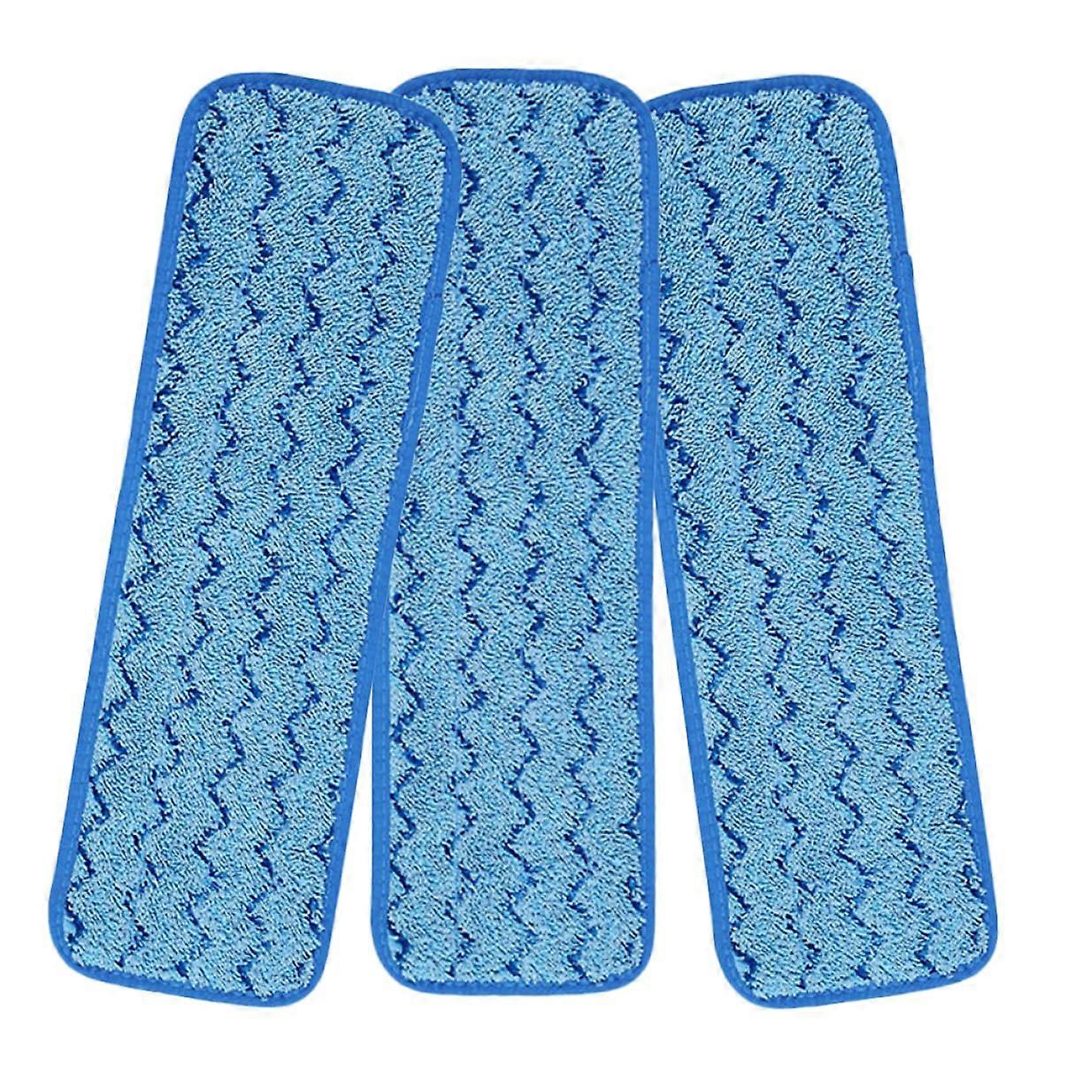 Mop Cloths Pack Of 3 - Sponge Mop Heads Refill, Mop Cover And Cleaning Cloth, Floor Mop Part, Superfine Fibre