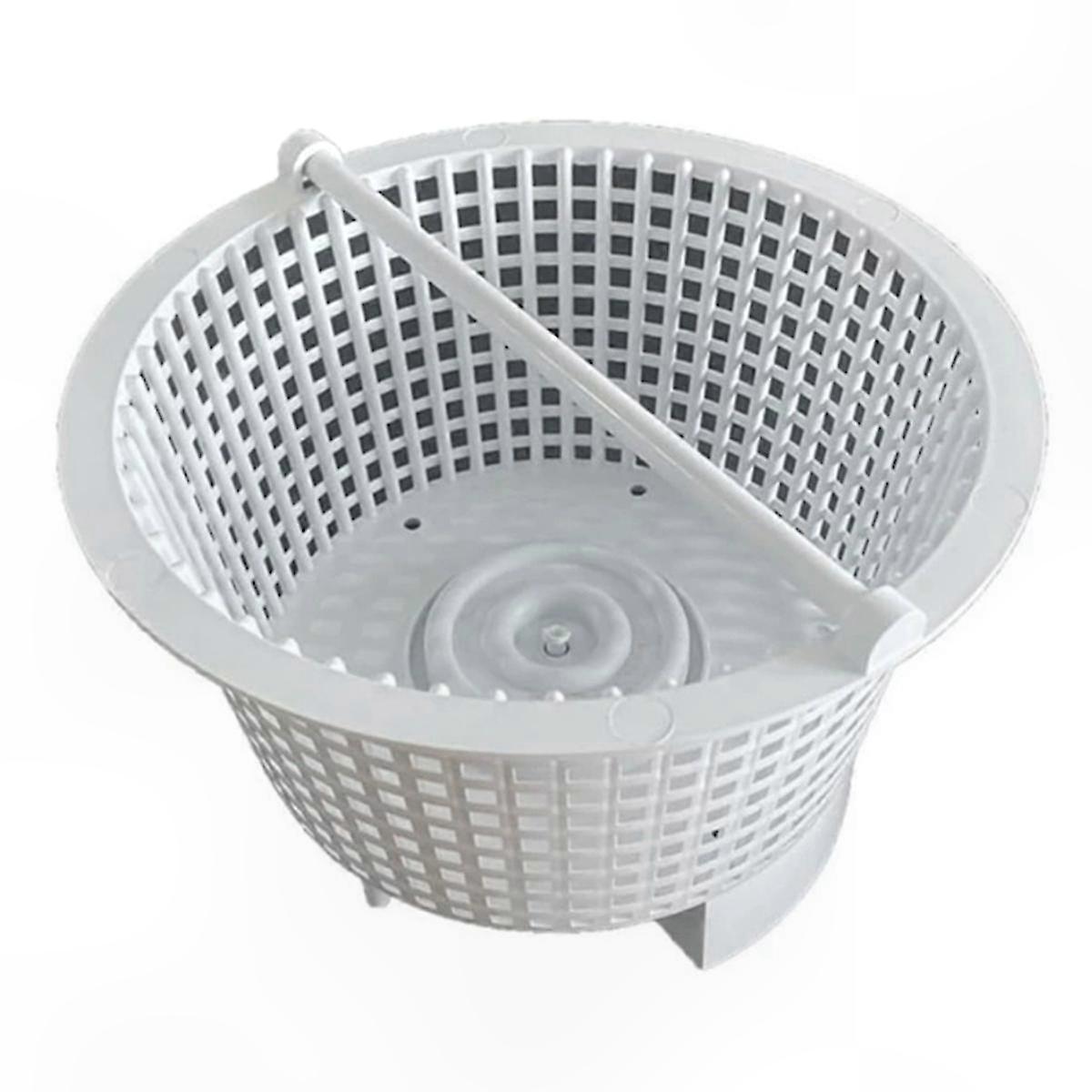 White Pool Skimmer Basket for Swimming Pool Maintenance