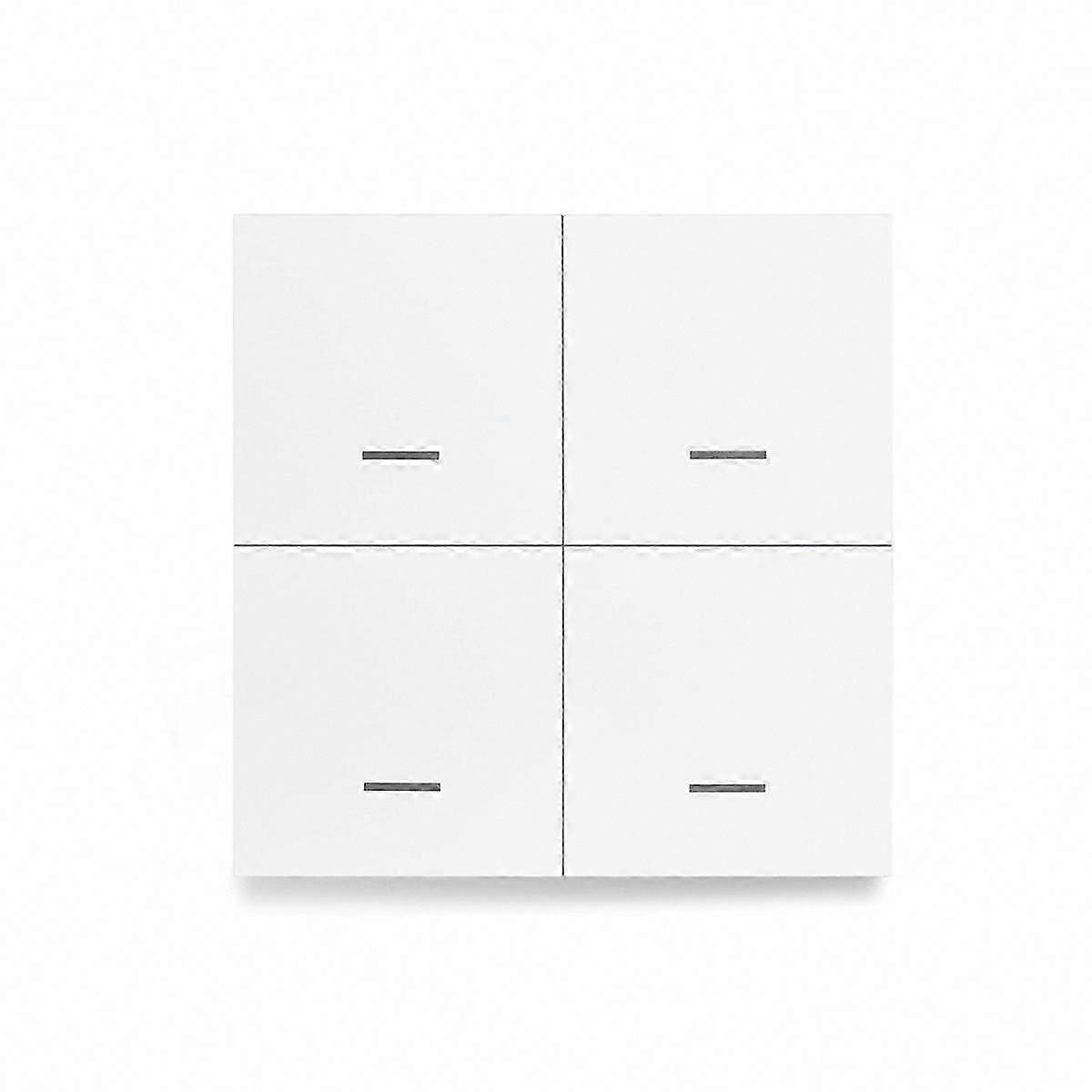 Graffiti Zigbee 4-Button Scene Switch with Random Stickers, Compatible with Home Assistant