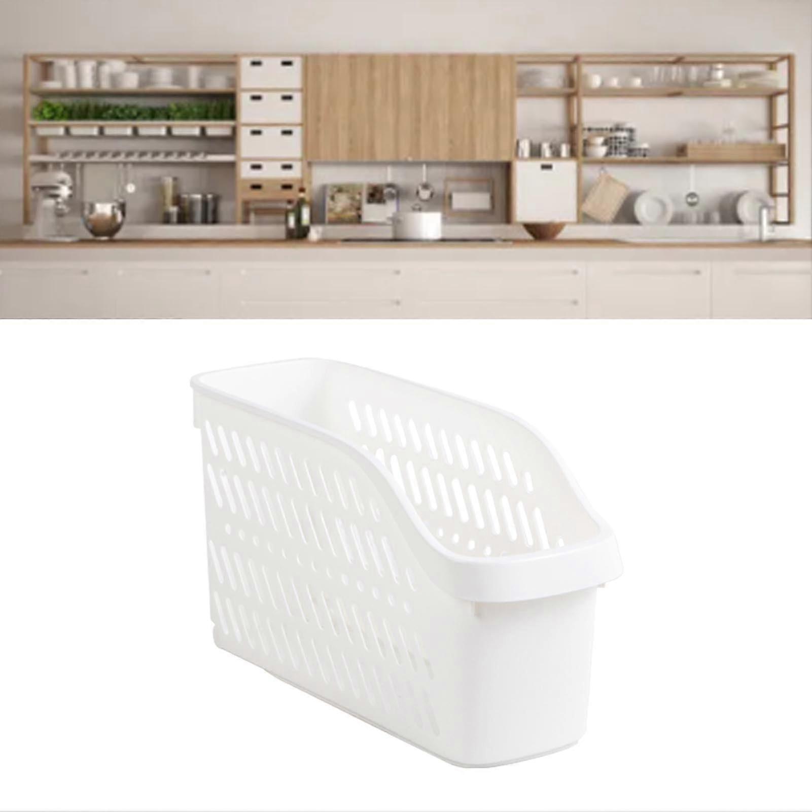 Rolling Storage Bin with Wheels, Plastic Storage Container Organizer for Kitchen and Bathroom, Sturdy Design with Simple Wheel Storage for Under Sink