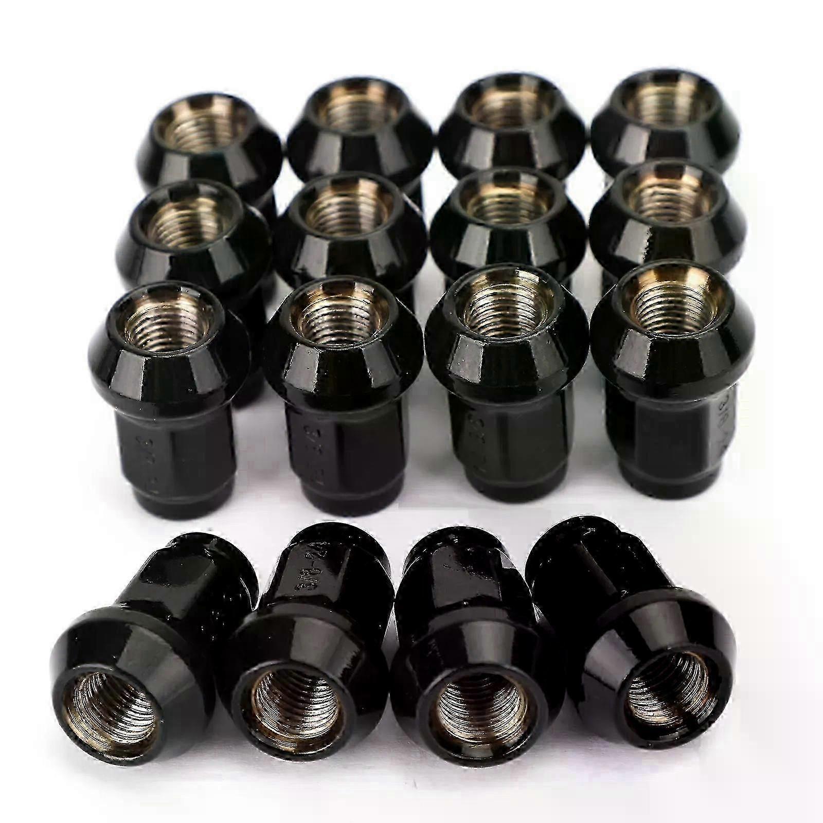 16 Pack Black 3/8-24 Tapered Lug Nuts For Polaris Ranger 700 RZR 900XP 800 570 SZRH A-DS