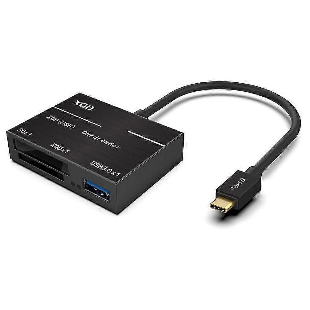 Type-C to XQD Card Reader High-Speed Card Reader USB3.0 HUB High-Speed Compatible with USB3.0/2.0