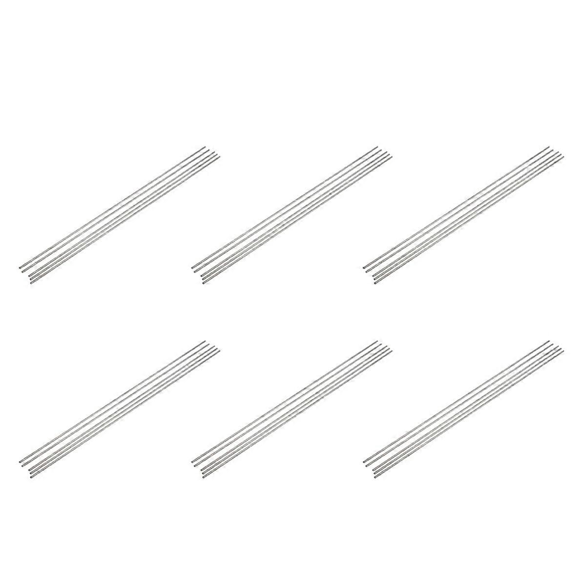 30 Pcs DIY RC Model Stainless Steel Circular Round Rod Bar 500mm x 3mm