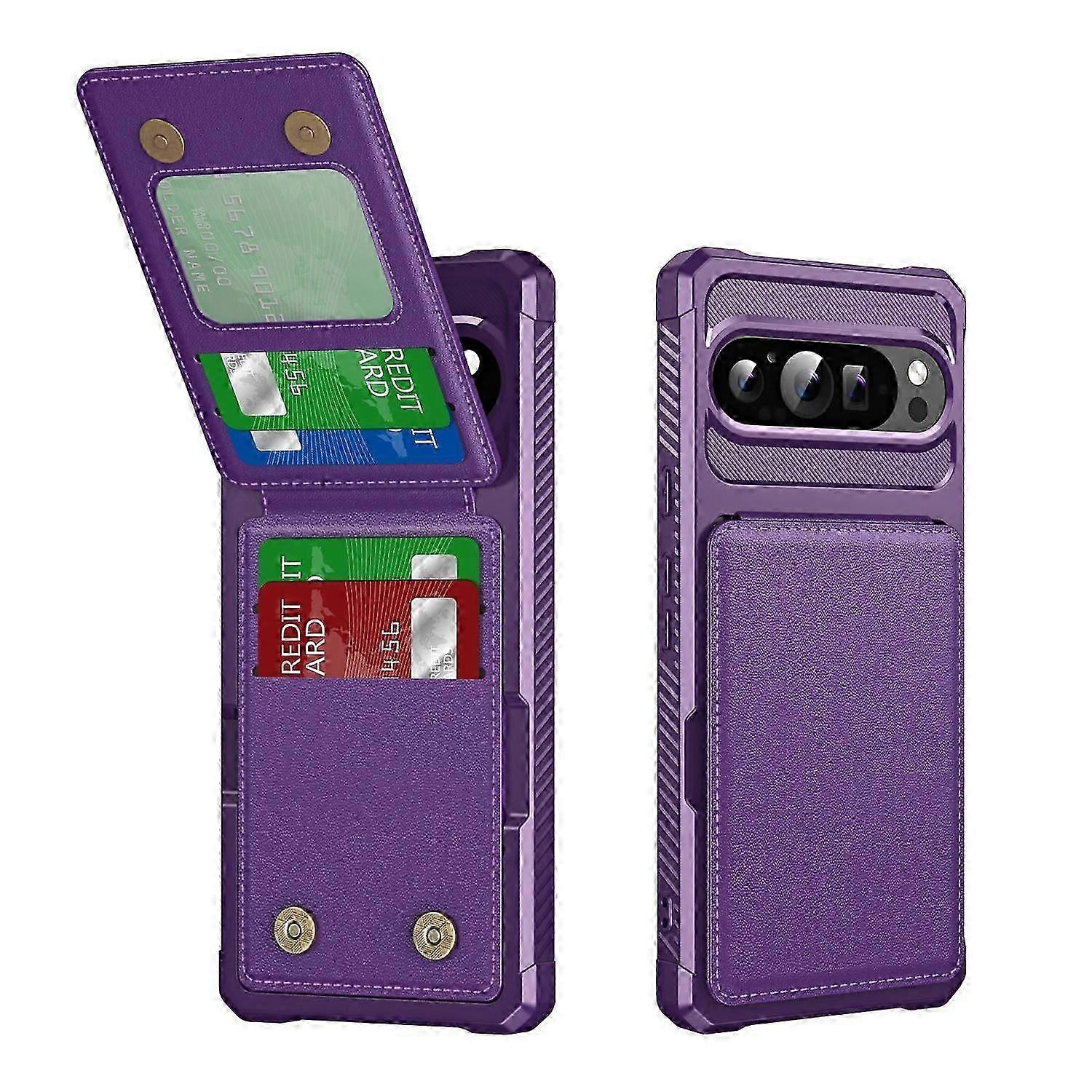 Vertical flip phone case with card slots for convenience