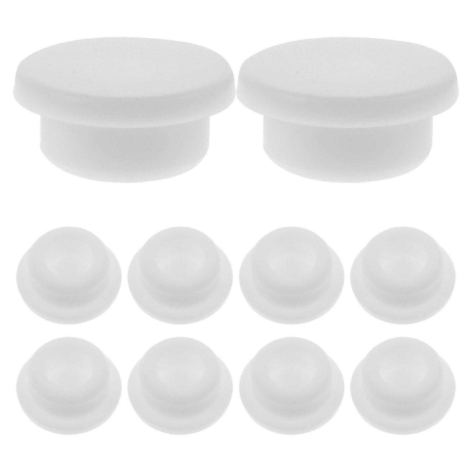 20pcs Round Overflow Drain Caps Bathroom Sink Wash Basin Overflow Covers