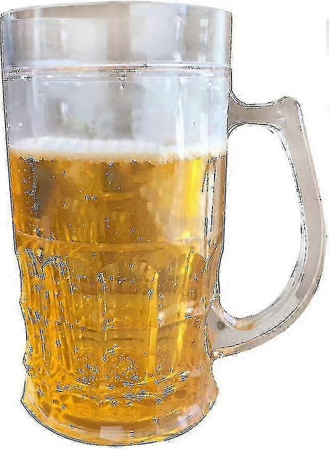 Revel in Festive Pranks with the 401-500ml Trick Beer Mug: Double-Walled for Enhanced Ice Retention