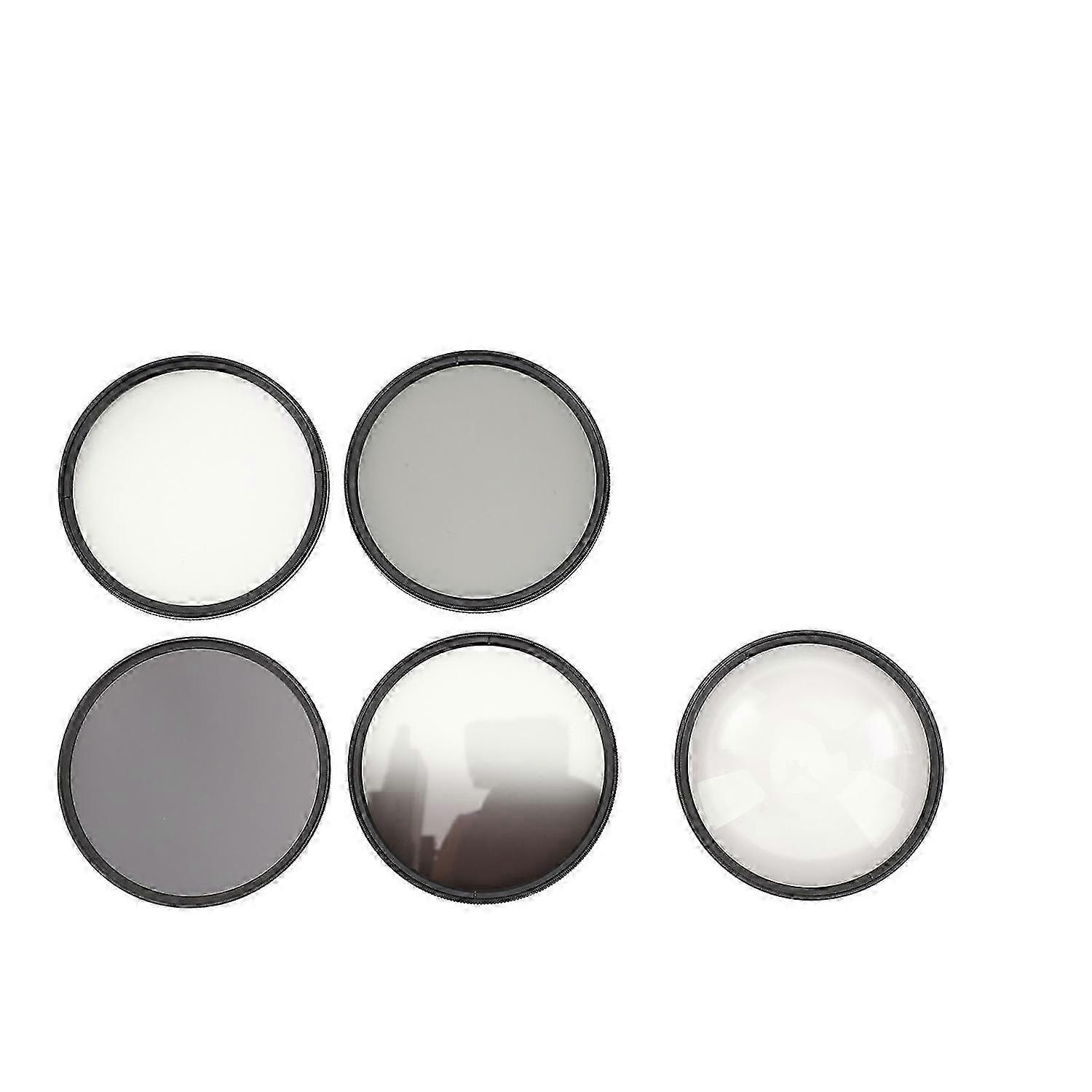 Camera Lens Filter Kit with CPL ND8 Filter 6 Points Star Filter Graduated Gray Filter Macro Filter D