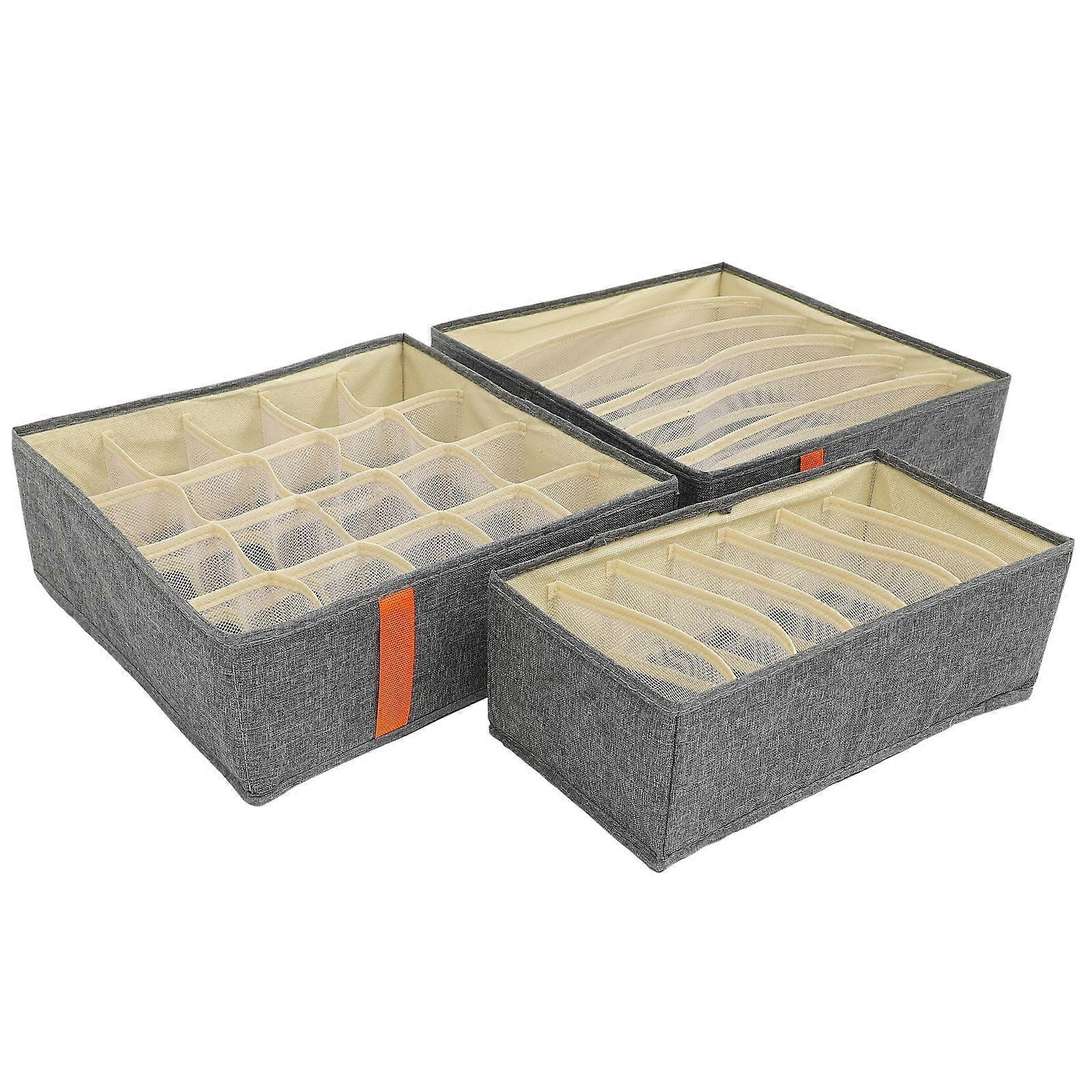 Underwear Drawer Organizer for Storage 3Pcs Clothes and Sock Organizer