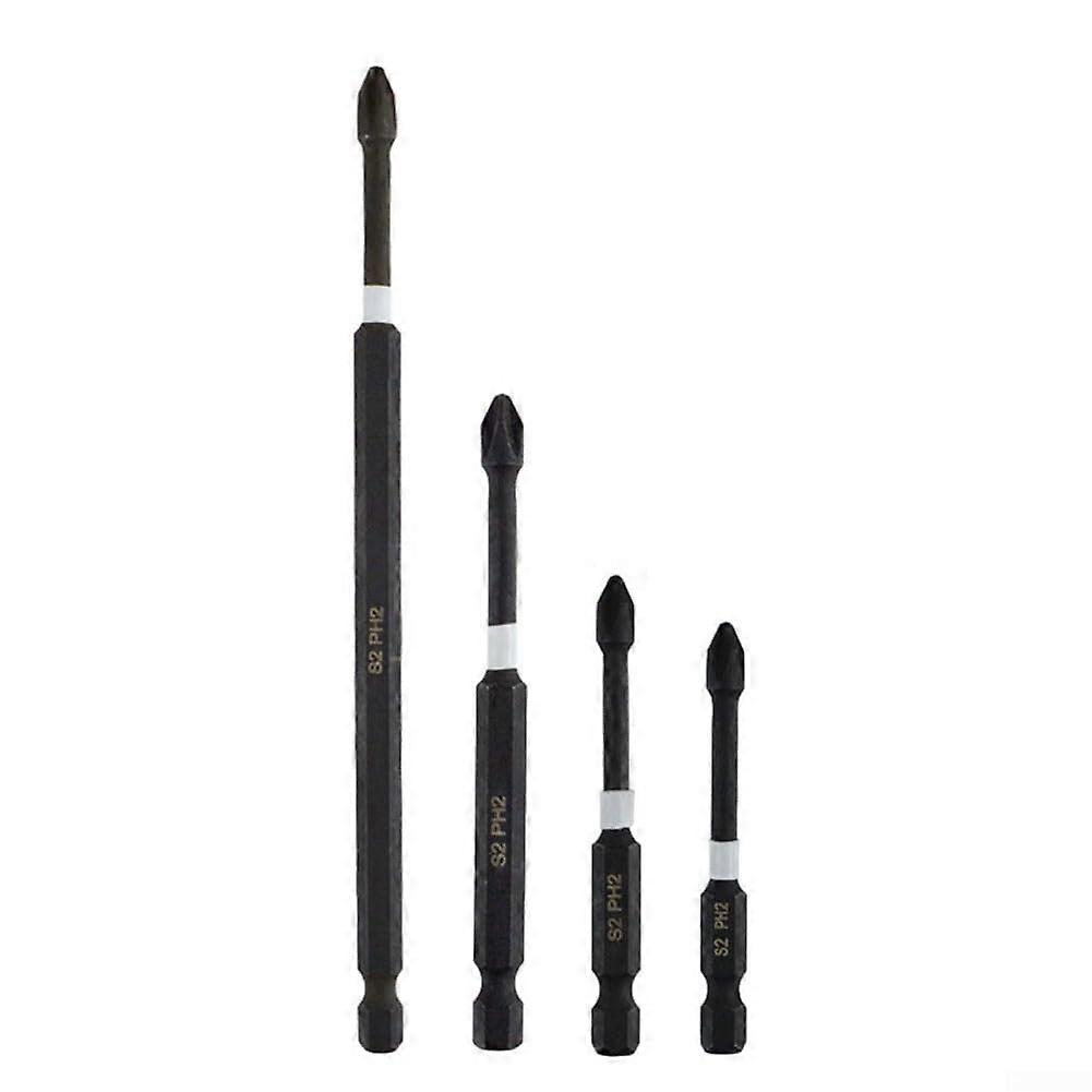 Cross Screwdriver Bit Set 4Piece, 65mm Long, Cross Tip Bits
