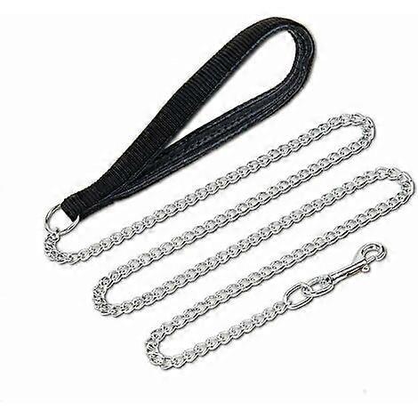 Durable Rustproof Metal Dog Leash Classic Single Soft Lead Leash with Comfortable Nylon Ha