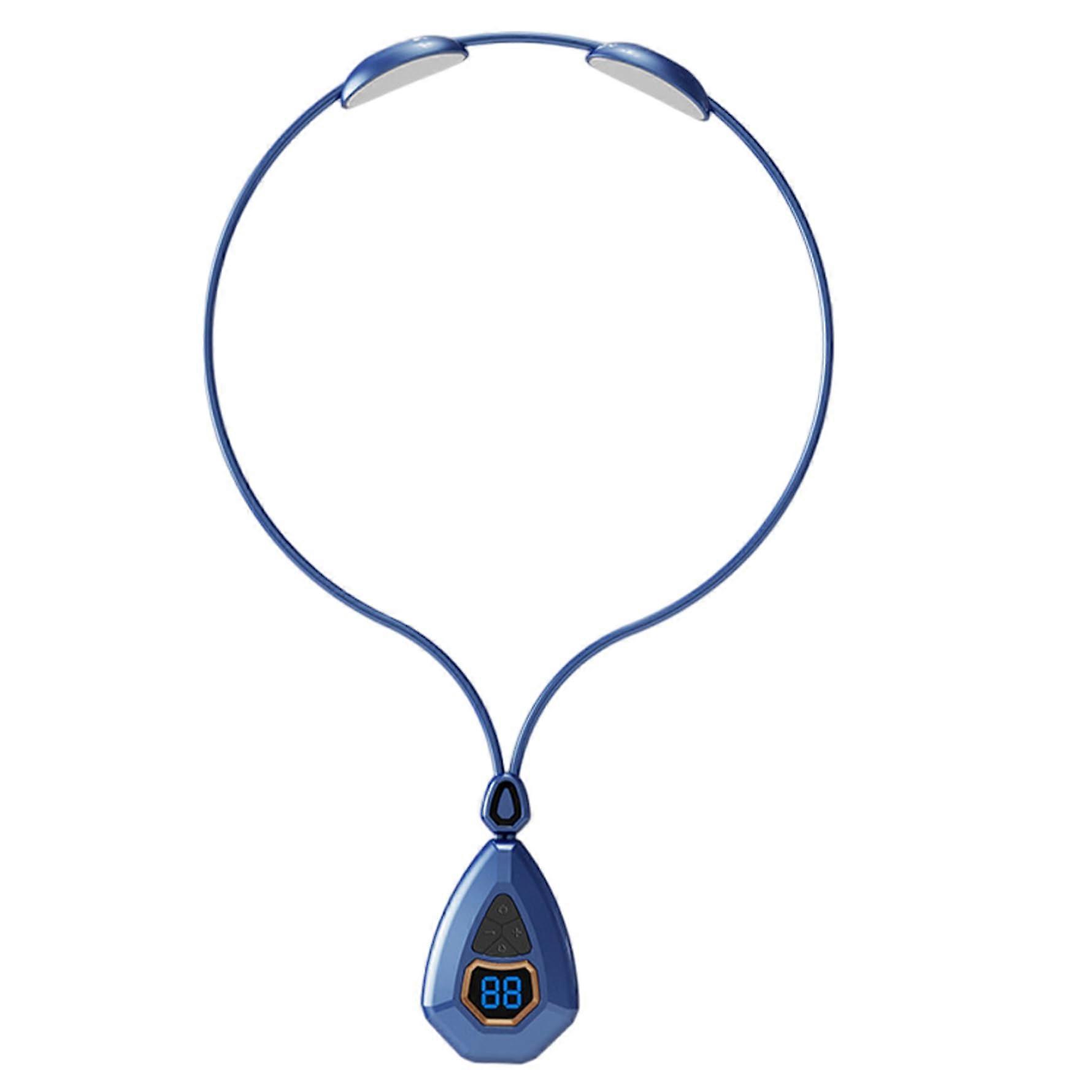 Neck Massager with Heat EMS, 5 Modes, 15 Intensity Levels, Lightweight, Portable for Pain Relief and Lymphatic Relief