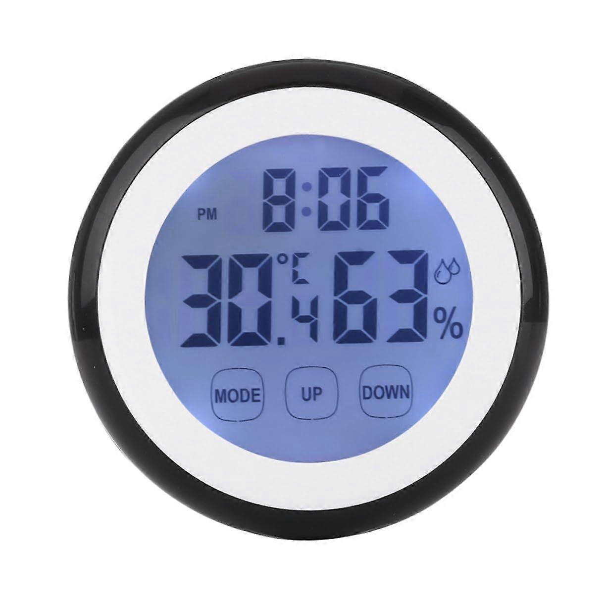 Digital Hygrometer with Touch Screen - Portable & Wall Mountable Temperature and Humidity Monitor in Fahrenheit Celsius