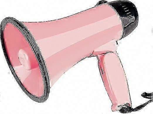 Portable Megaphone Bullhorn 20W with Siren, Alarm, Volume Control, and Strap - High Power Speaker
