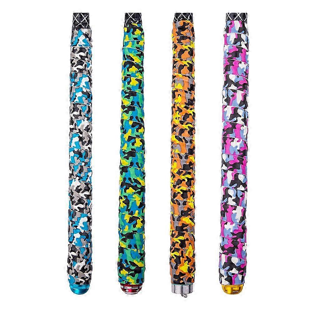 4 Pcs Waterproof Fishing Rod Grip Tape, Heat Shrink Handle Wrap for Rods & Rackets, Non-Slip Grip