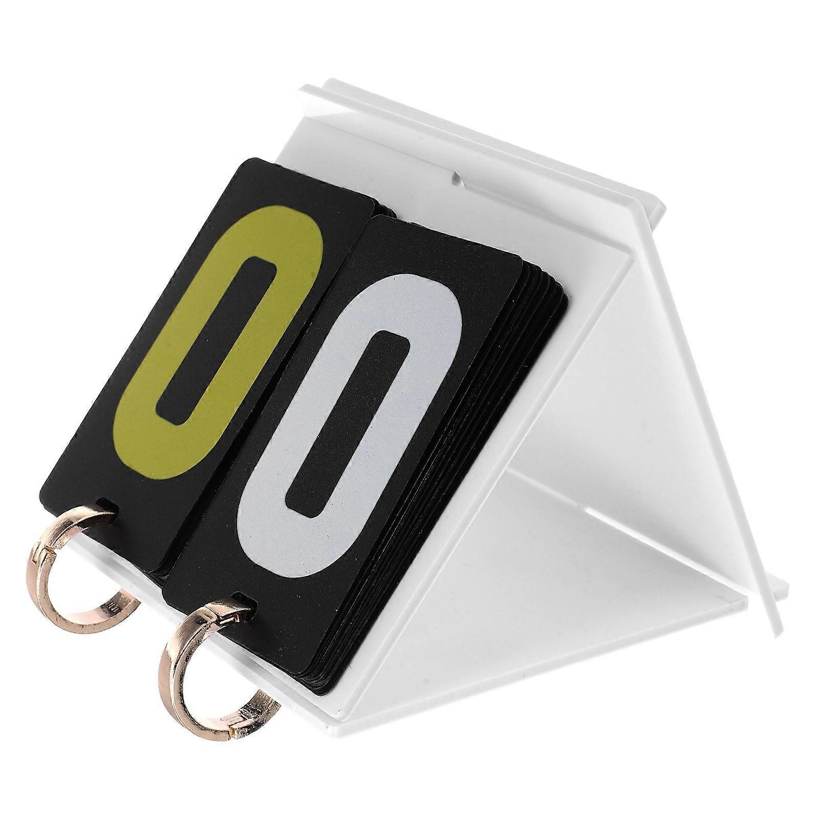 Flip Scoreboard: 2-digital Tabletop Score Keeper for Card Games Portable & Waterproof Easy Scoring & Large Number - Scoring Board for Cornhole Sports