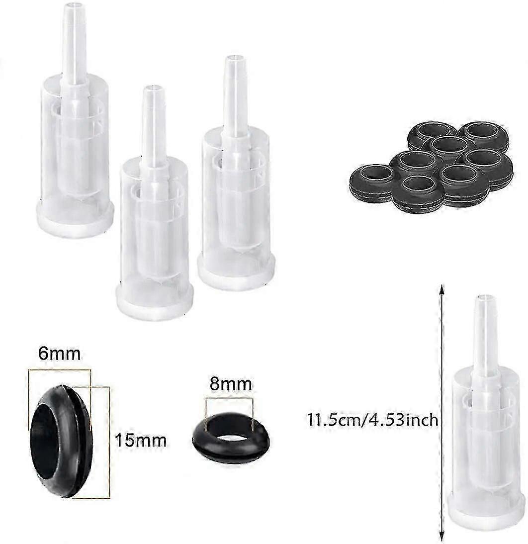 2025 1/2pc Fermentation Airlocks Plastic Homebrew Airlock With Silicone Grommets For Preserving Brewing Making Wine Sauerkraut Kimchi