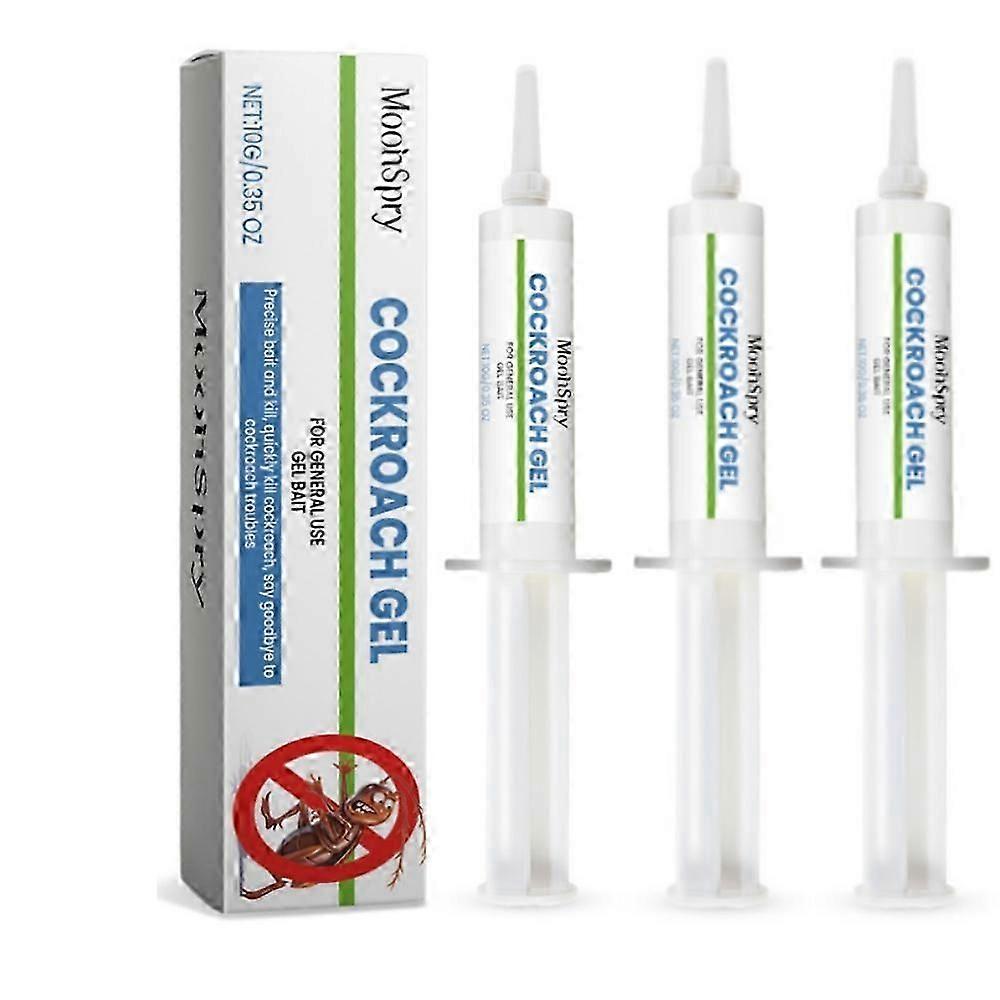 Powerful Cockroach Killing Bait Gel - Effective Roach Control with Syringe Applicator for Pest Elimination