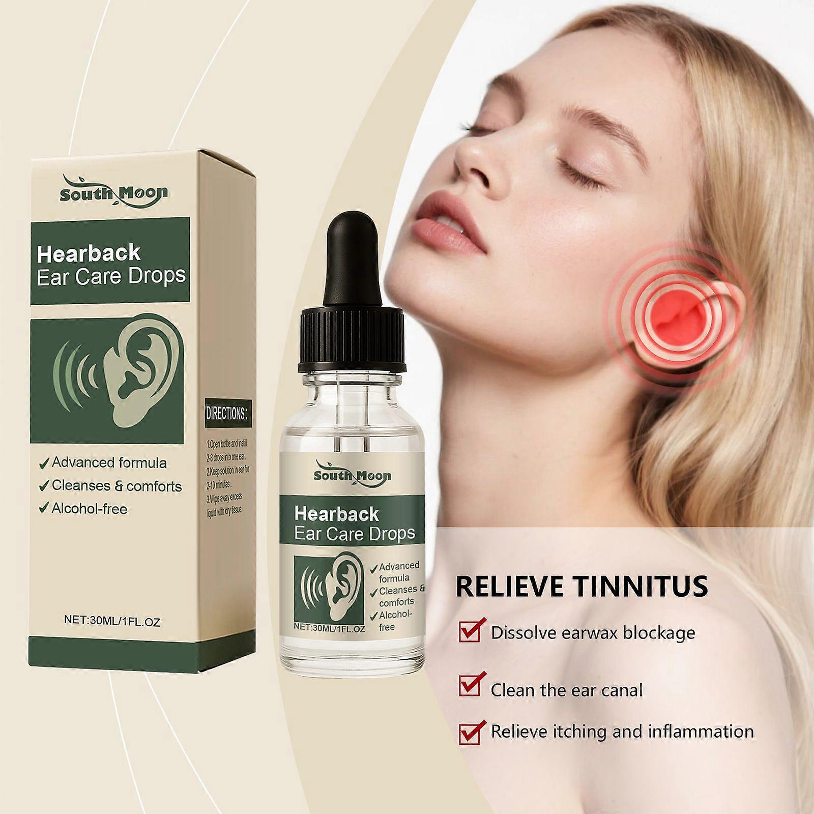 Ear Care Drops Gentle Formula to Relieve Tinnitus by Unblocking Secretions | Easy-to-Use & Portable Ear Drops for Daily Use