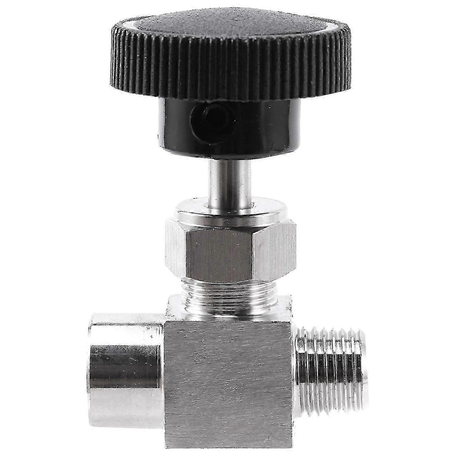 Stainless Steel 304 Adjustable Needle Valve 1/4" M/F Thread Flow Control