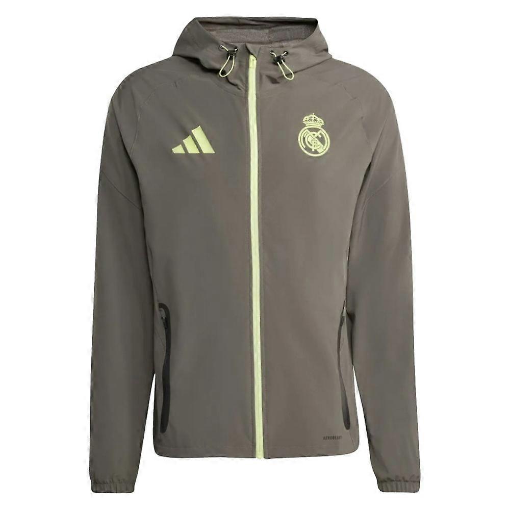 2025-2026 Real Madrid Competition Vis Tech Jacket (Grey)