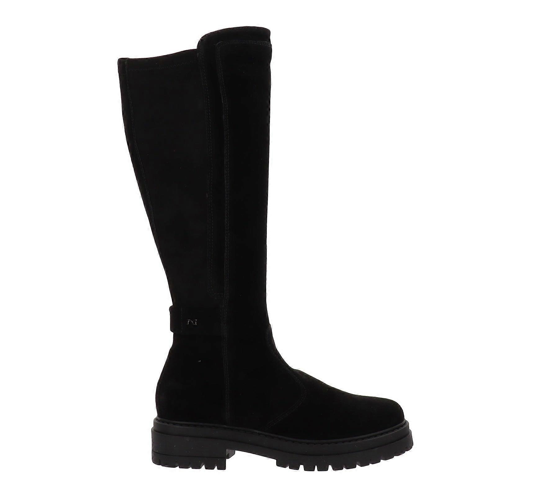 Sapatos NeroGiardini Botas de Couro Mulheres Fechamento com Zíper I514843D