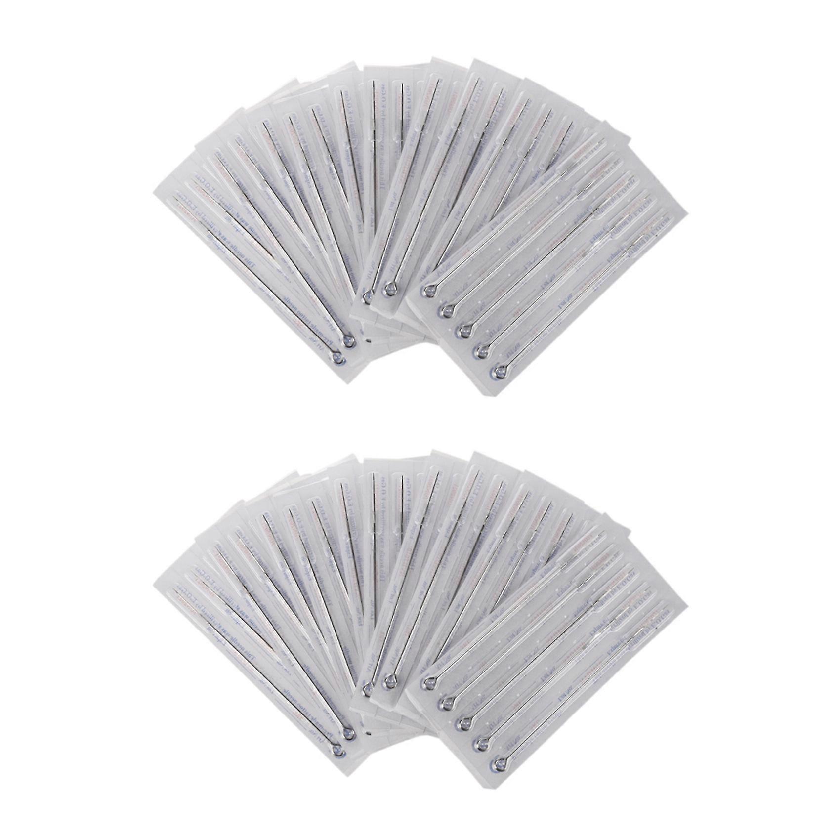 Professional 100 Pcs Disposable Tattoo Needles Size 5RL Makeup