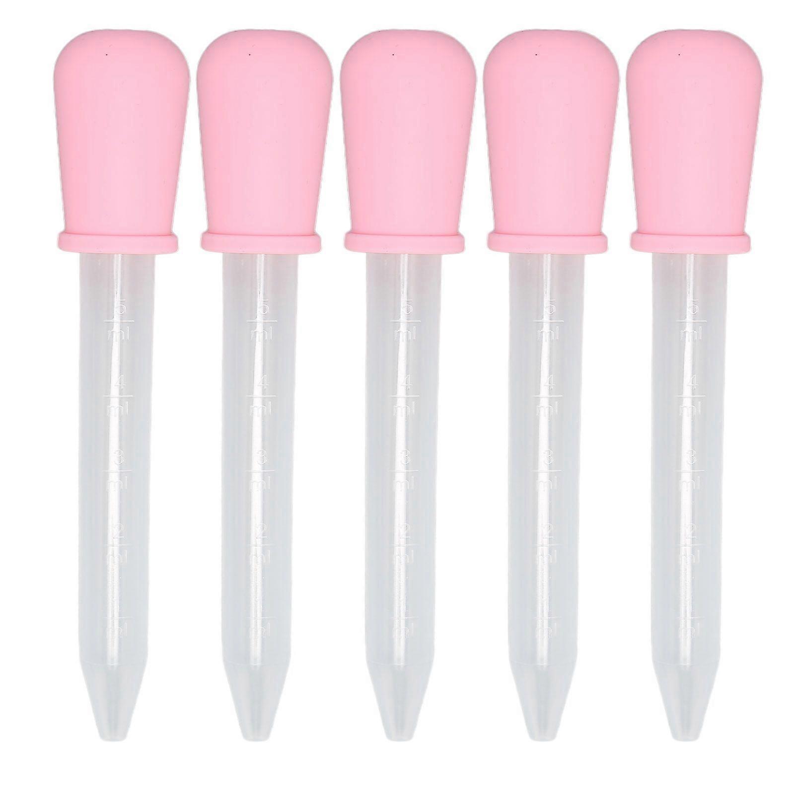 5pcs Liquid Dropper Silicone Jewelry DIY Dropper Transfer Pipettes for Epoxy Resin Laboratory Experiment